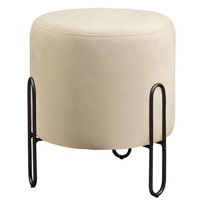 Puff Banqueta Mali Luxo Castellar Móbile Bege Claro