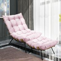 Puff Costela Suede Rosa Bebê Base Metal - 7