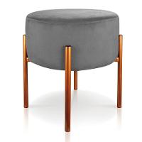 Puff Iron Suede Base Cobre Palito Grafite - 1