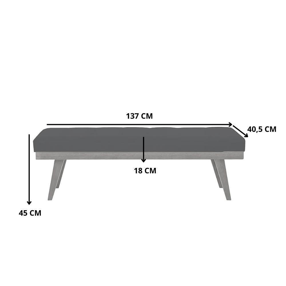 Puff Recamier Valentin Veludo Azul - 5