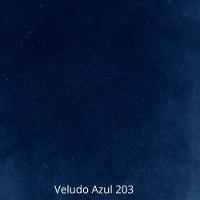Puff Recamier Valentin Veludo Azul - 2
