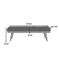 Puff Recamier Valentin Veludo Azul - 5