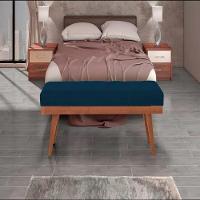 Puff Recamier Valentin Veludo Azul - 6