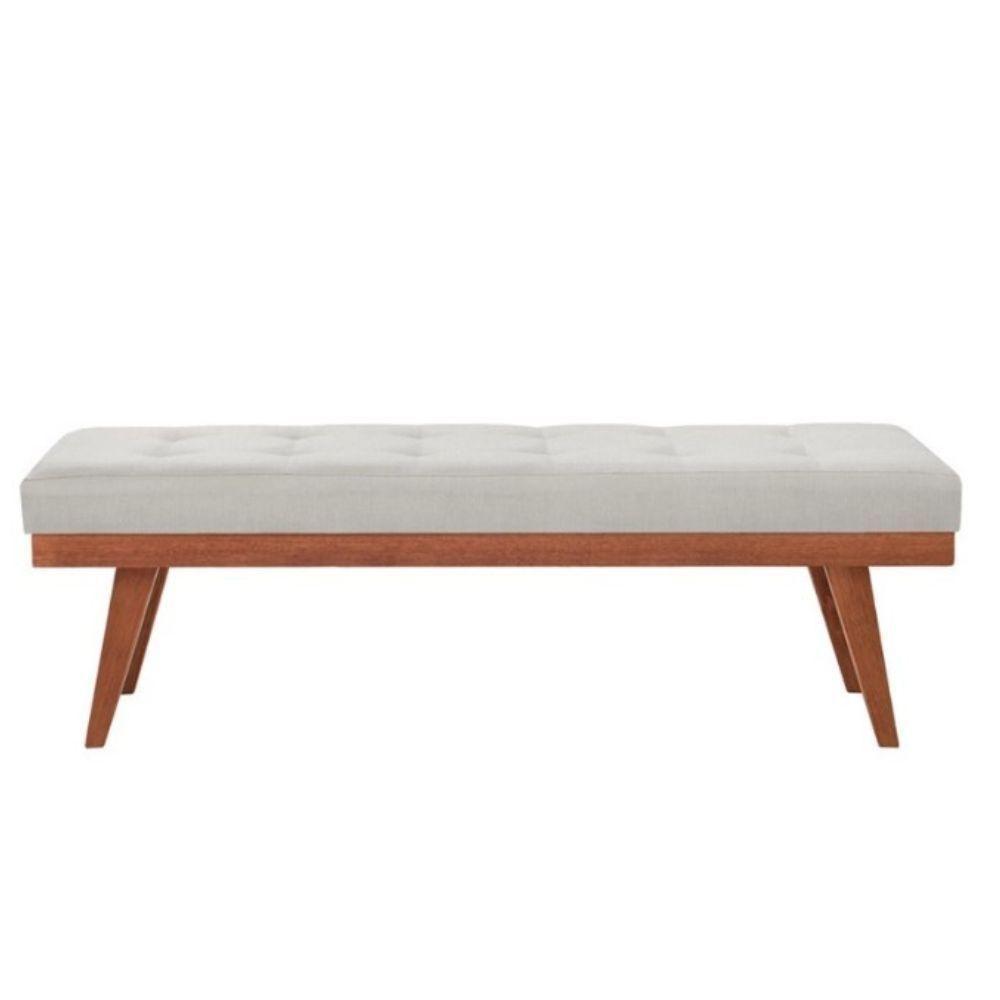 Puff Recamier Valentin Linho Bege - 1