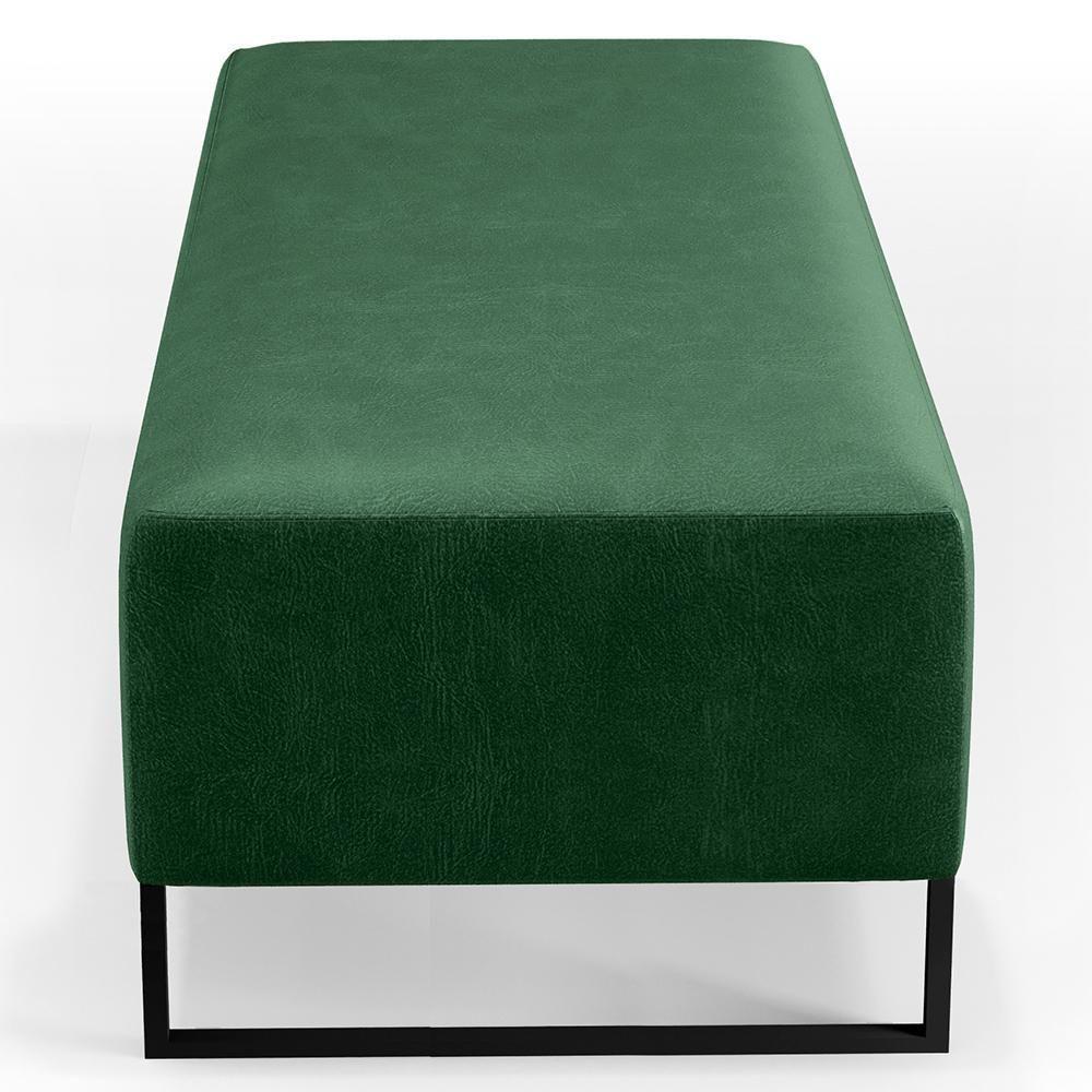 Kit 02 Puffs Bali Base Ferro 120x50 Cm Facto Verde Musgo - 2