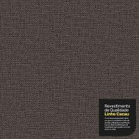 Kit 02 Puffs Decorativos Sala De Estar Quadrado 36x47cm Linho Cacau - Desk Design