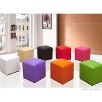 Kit 02 Puffs Quadrado L02 Corino Preto - 3