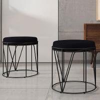 Kit 03 Puffs Aramado Preto Zaya L02 Suede Preto - 4