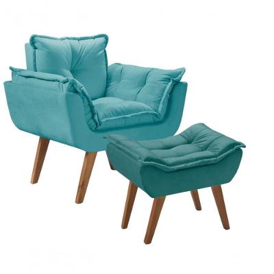 Kit Poltrona Opalla Com Puff Moveis D Salla