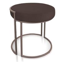 Puff Love Suede Marrom Base Cobre D´rossi - 1