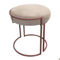 Puff Love Suede Base Cobre D´rossi Bege - 8