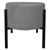 Puff Iron Suede Base Palito D´rossi Grafite - 2