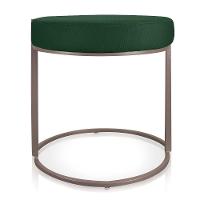 Puff Love Suede Verde Base Industrial Cobre D´rossi - 2