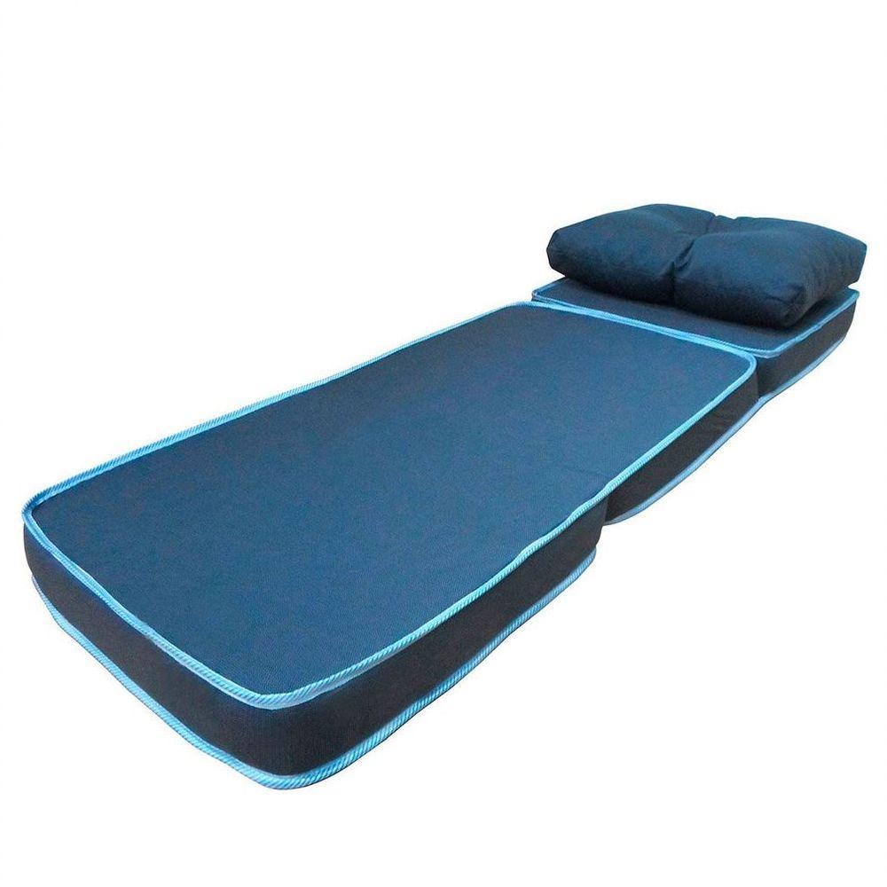 Puff 3 Em 1 Conforto F.a. Maringá 60x60x30cm Azul - 4