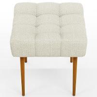 Puff Para Sala De Estar Requinte L02 Linho Champagne - 3