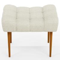 Puff Para Sala De Estar Requinte L02 Linho Champagne - 6