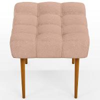 Puff Para Sala De Estar Requinte L02 Linho Rosê - 3