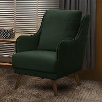 Kit 2 Poltronas Decorativas Catar Com Tachas Veludo Verde - 2