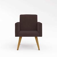 Kit 8 Cadeiras Poltronas Escritório Recepção marrom - 5