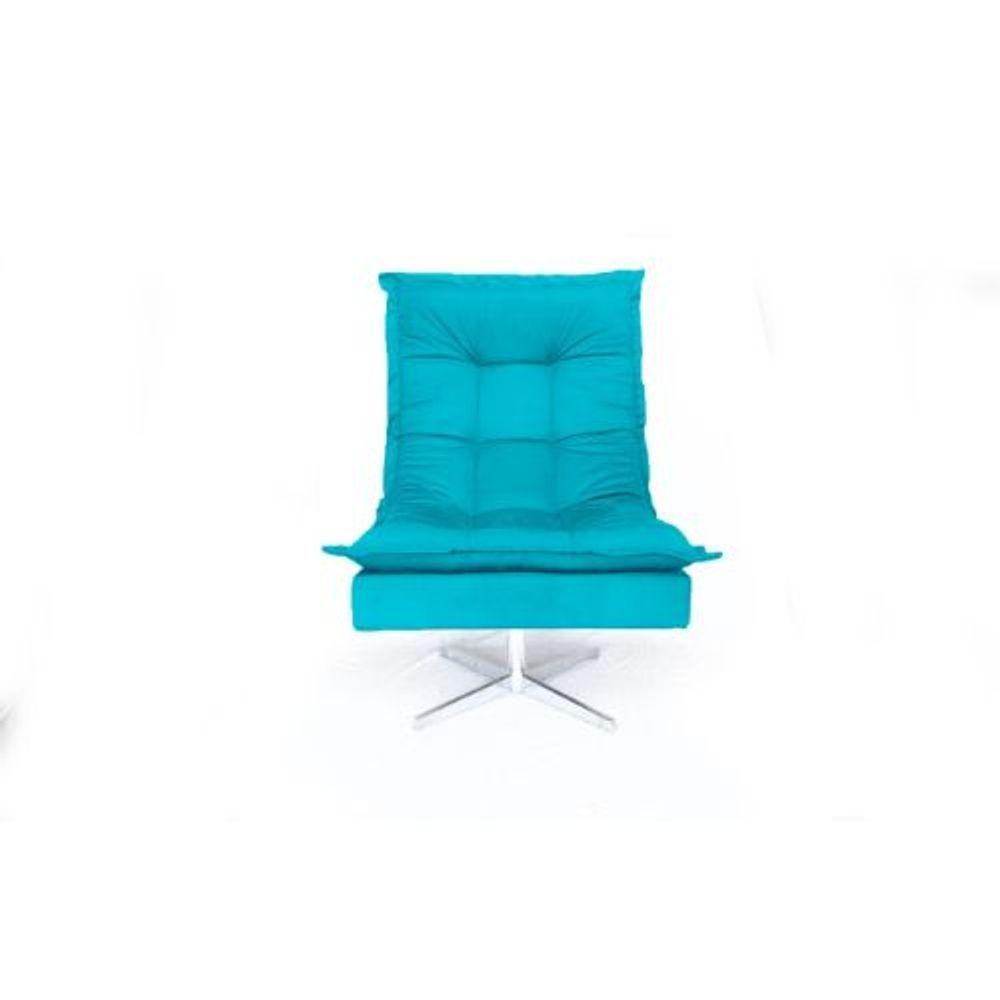 Poltrona Decorativa Nilla Chaise Tecido Liso - 2