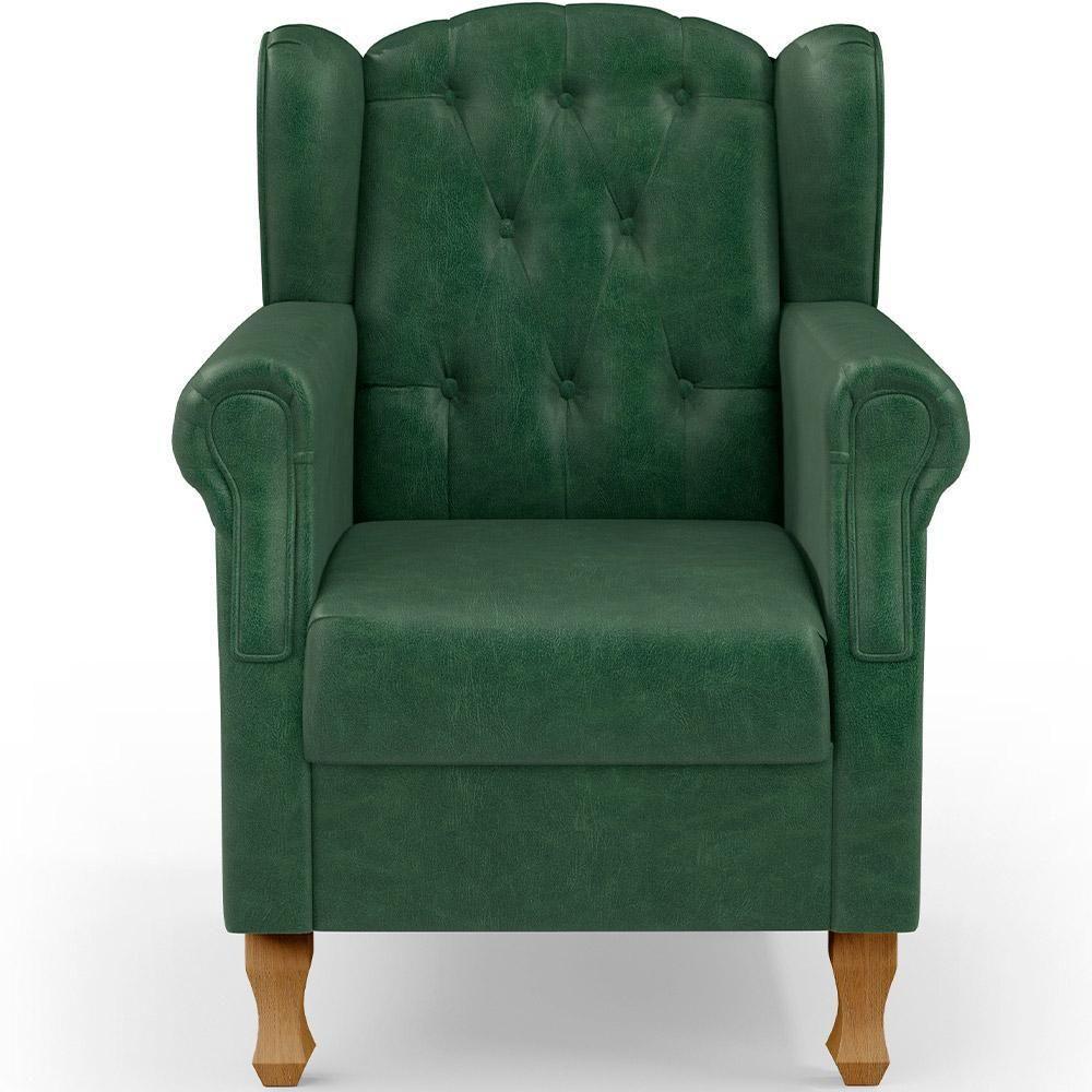 Poltrona Yara P02 Com Puff Paris Facto Verde Musgo - 4