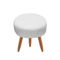 Combo 4 Puffs Redondo Pé Palito Branco - 2