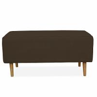 Kit 02 Puffs Cléo W01 Pés Palito 90 Cm Suede Marrom - 3