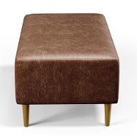 Kit 02 Puffs Cléo W01 Pés Palito 90 Cm Couríssimo Marrom - 2