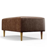 Kit 02 Puffs Cléo W01 Pés Palito 90 Cm Couríssimo Marrom - 3