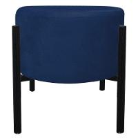 Kit 02 Puffs Iron Suede Base Preto Palito Drossi -azul - 5