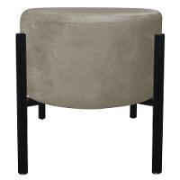 Kit 04 Puffs Iron Suede Marrom Rato Base Palito D´rossi - 3