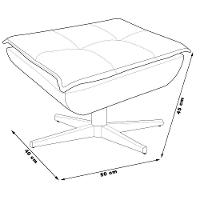 Kit 2 Puff'S Decorativos Base Giratória Cromada Charger Suede Verde G19 - Gran Belo - 7