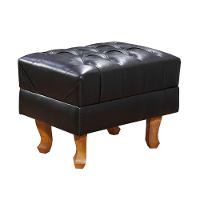 Puff Banqueta Chesterfield Via Encanto Courano Preto - 1