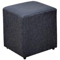 Puff Quadrado L02 Sala De Estar Linho Chumbo - 1