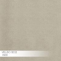 Puff Sala de Estar Base Preto Chloe Veludo Bege Gran Belo - 7