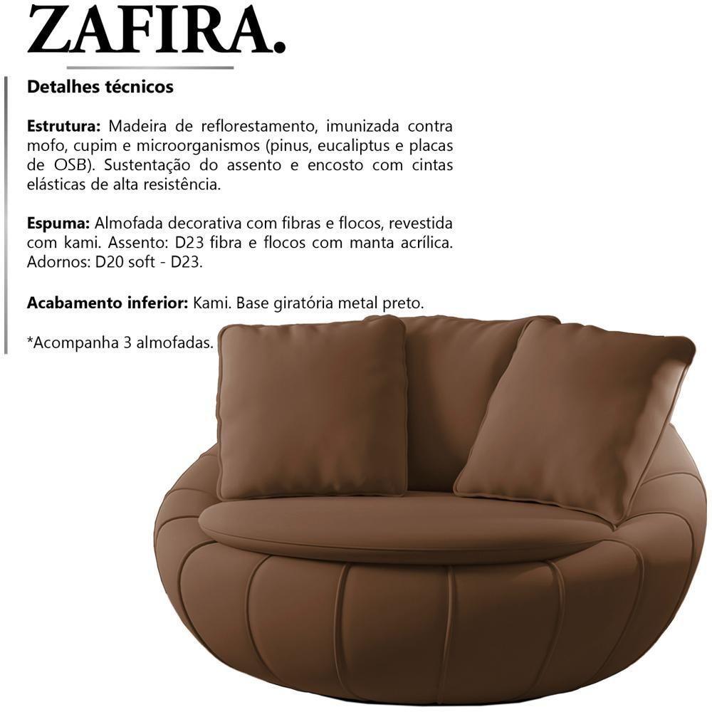 Poltrona Decorativa Base Giratoria Zafira Sl 942 Moll Sl 942 - 6