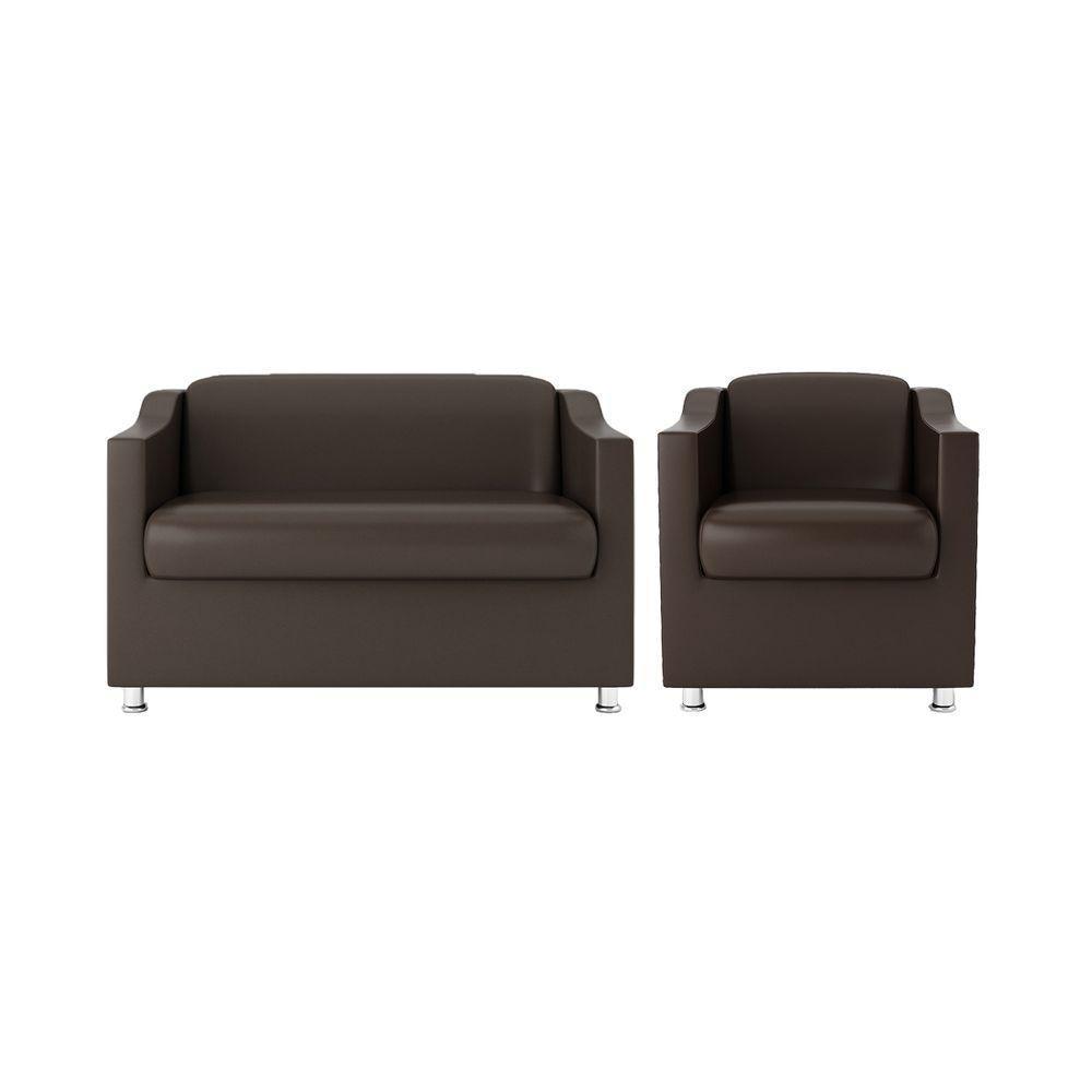 Kit Namoradeira Luxo + Poltrona Sala, Quarto marrom - 1