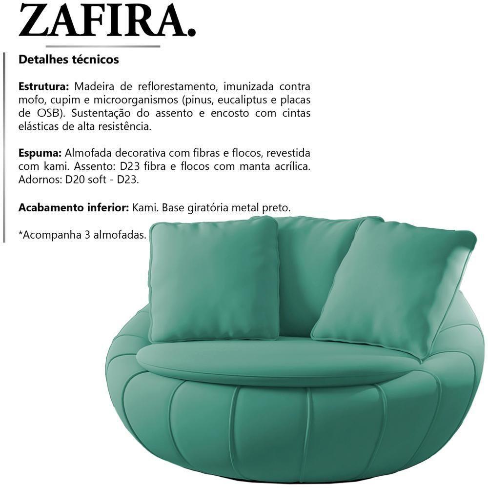 Poltrona Decorativa Base Giratoria Zafira Sl 946 Moll Sl 946 - 6