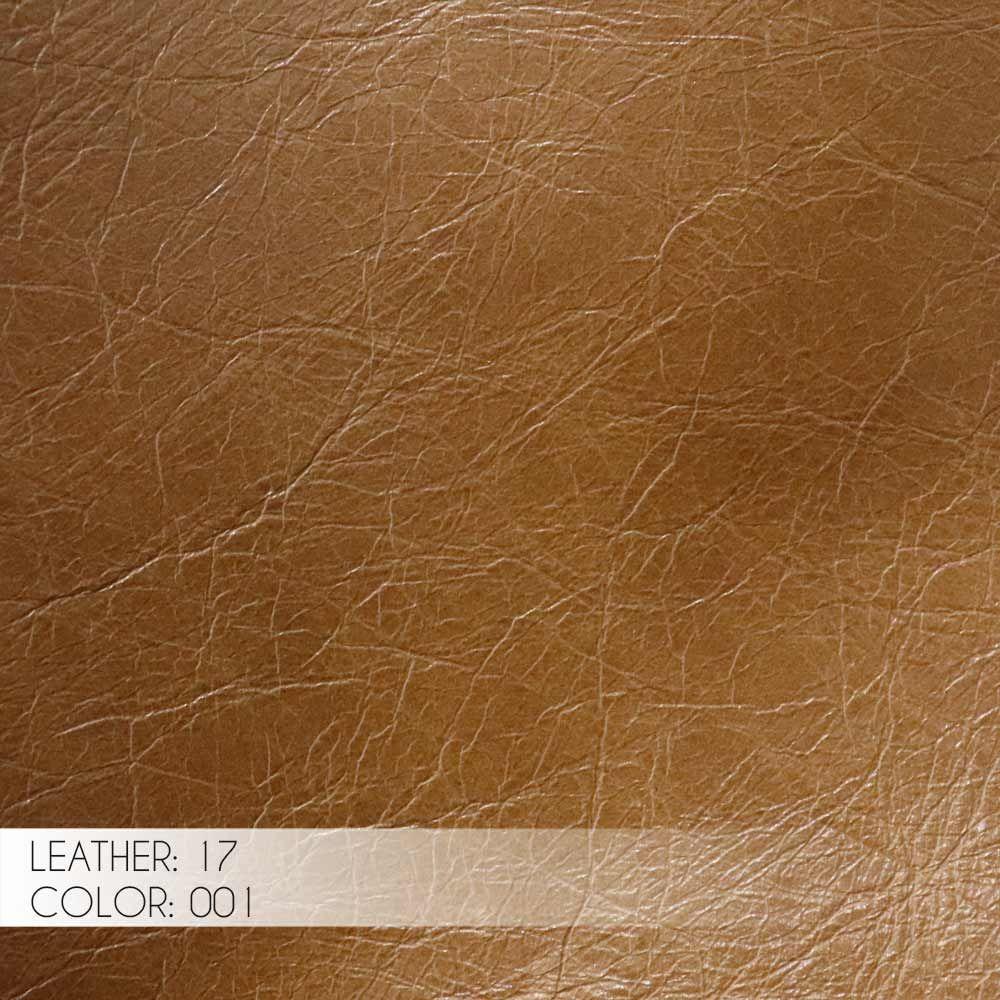 Puff Sala de Estar Rene Debrum Couro Marrom Claro Gran Belo - 4