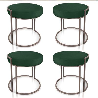 Kit 04 Puffs Love Suede Base Industrial Cobre Verde