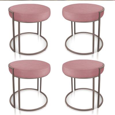 Kit 04 Puffs Love Suede Base Industrial Cobre Rose