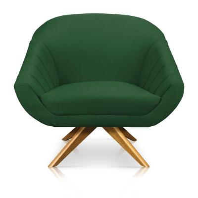 Poltrona Giovana Suede Verde