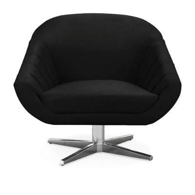 Poltrona Giovana Suede Preto