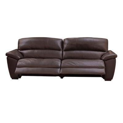 Sofá De Couro 2 Lugares Elétrico 220cm Zion M06 Marrom 492