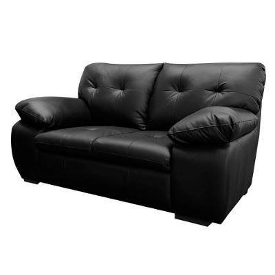 Sofá De Couro 2 Lugares Texas 158Cm M06 Preto 450