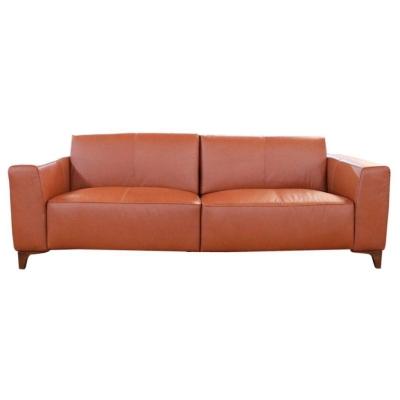 Sofá De Couro 3lgrs Devon 226Cm M06 Crystal Avermelhado 467