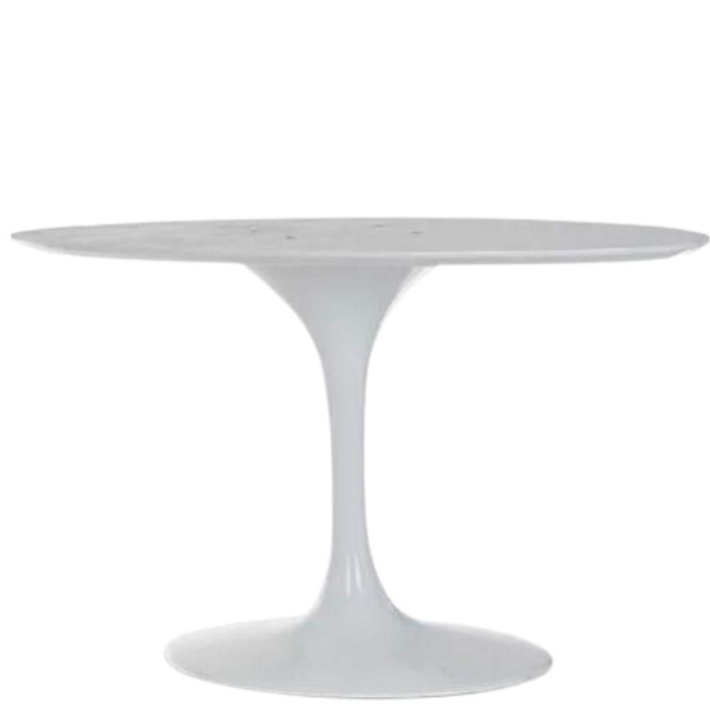 Base De Mesa De Jantar Saarinen Oval Para Tampo De 180x100 Cm Branca - 1
