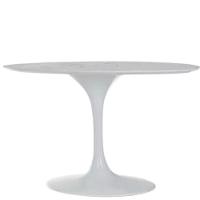 Base De Mesa De Jantar Saarinen Oval Para Tampo De 180x100 Cm Branca - 1