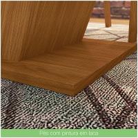 Mesa De Jantar Com Tampo Em Mdf 160cm Juanita Casa 812 Nature Com Off White - 2