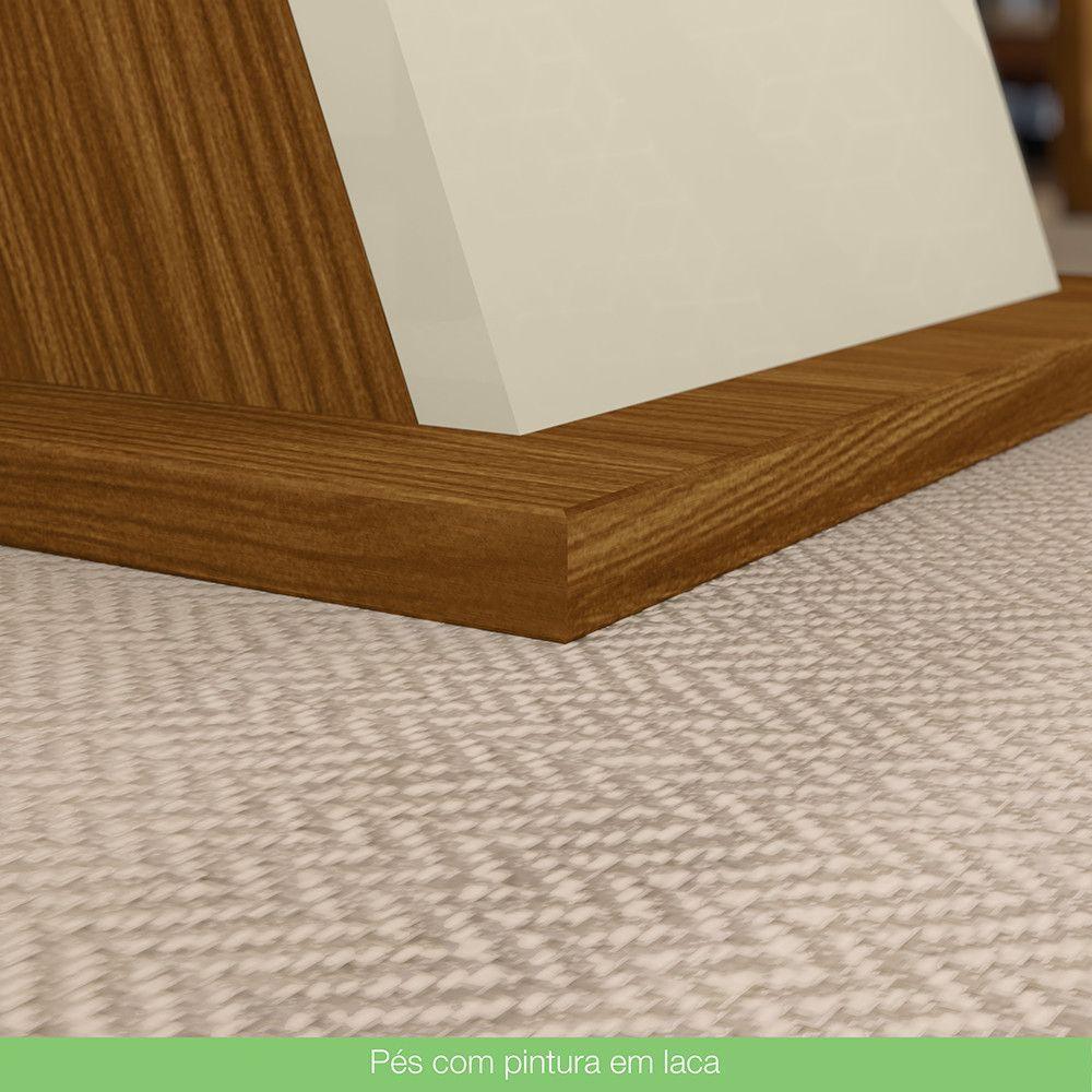 Mesa De Jantar Com Tampo Em Mdf 120cm Kesha Casa 812 Nature Com Off White - 3